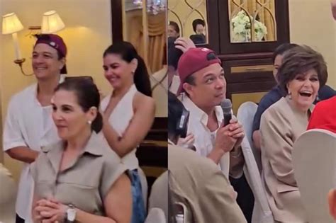 Jericho Rosales bonds with Janine Gutierrez, Pilita Corrales, family.
